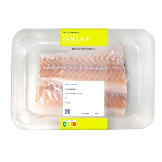 Filet de cabillaud sans arêtes