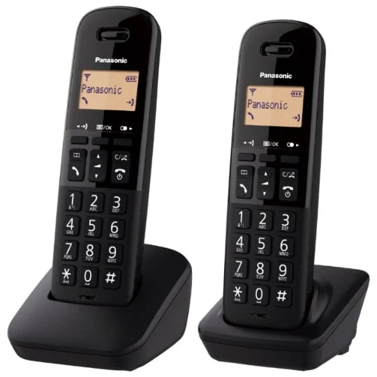 Téléphone fixe sans fil Duo - KX-TGB612FRB - Noir