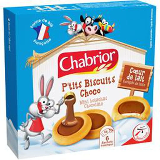P'tits biscuits Choco coeur de lait