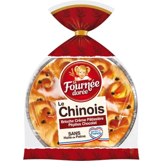 Brioche fourrée à la crème pâtissière aux pépites de chocolat Le Chinois