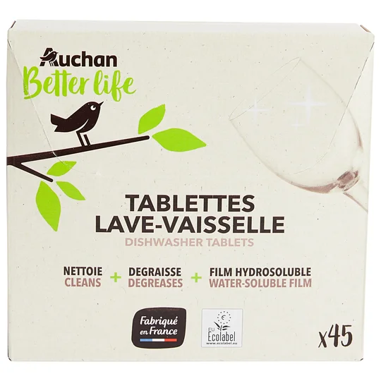 Tablettes lave vaisselle environnement