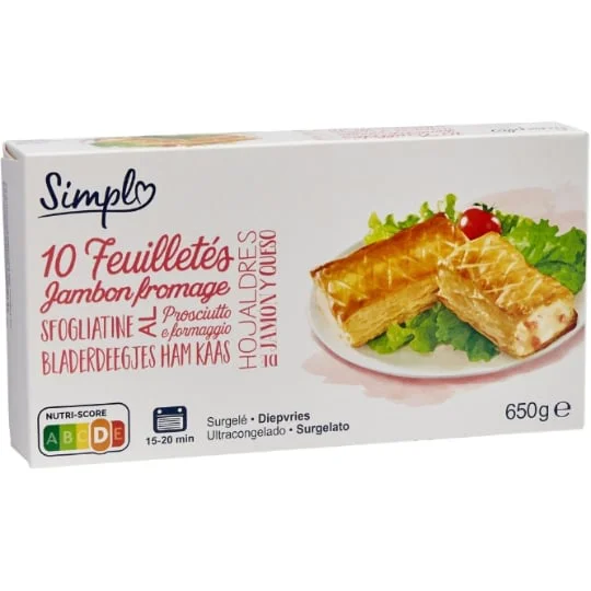 Feuilletés jambon fromage