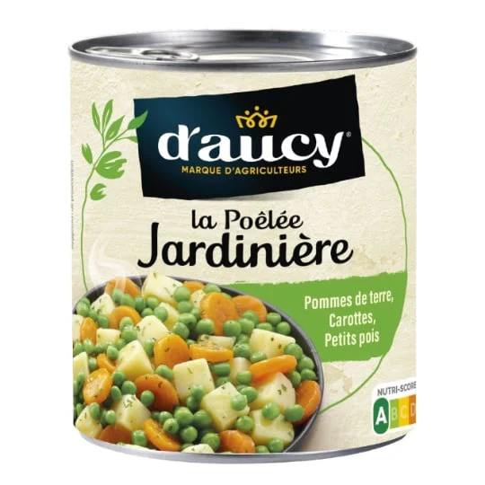 Légumes cuisinés poêlée jardinière