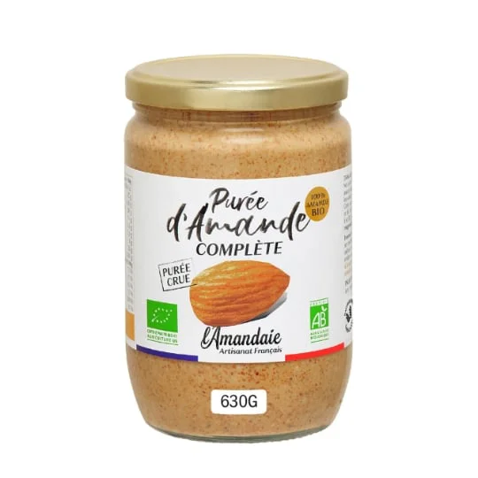 Purée d'amande complète crue BIO