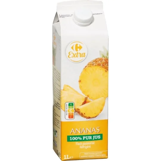 Jus d'ananas 100% pur jus