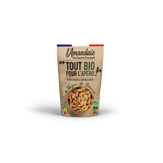 Amandes grillées bio au thym de France