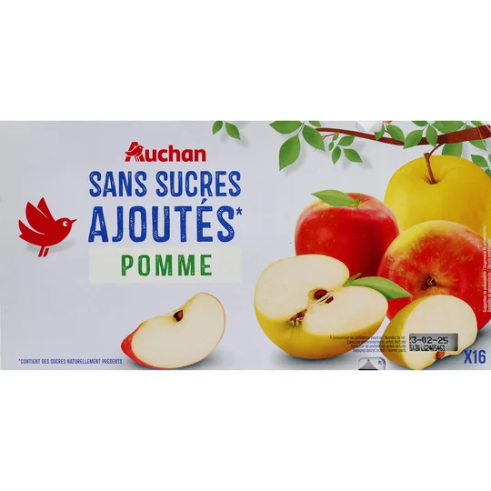 Spécialité pomme sans sucres ajoutés