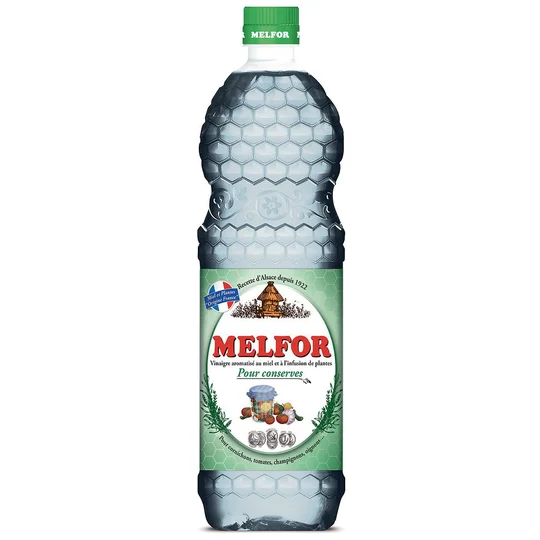 Vinaigre pour conserves au miel et à l'infusion de plantes
