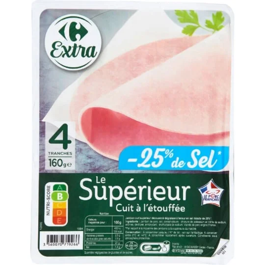 Jambon Le Supérieur sel réduit