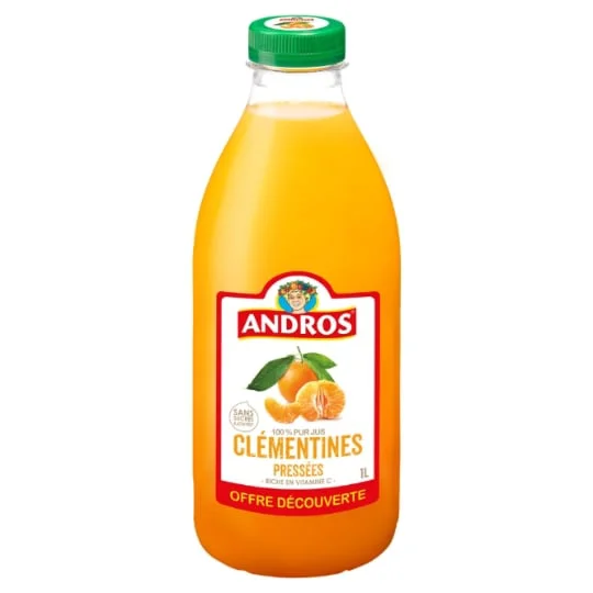 Jus de clémentine sans sucres ajoutés