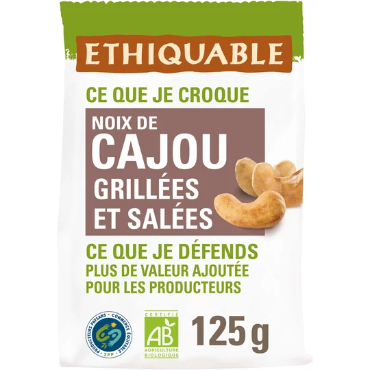 Cajou grillées Salées - Bio