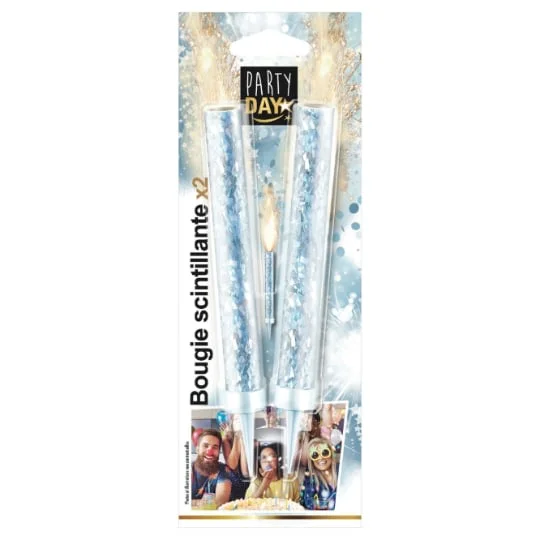 Bougie scintillante x2