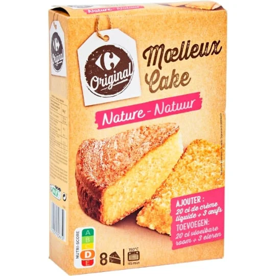 Préparation gâteau moelleux nature