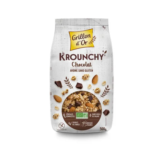 Grillon D'Or Krounchy Chocolat & Avoine Sans Gluten Bio