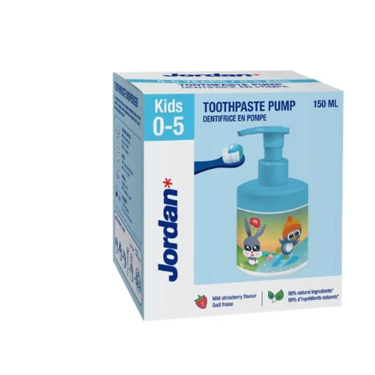 Pompe Dentifrice Enfant de 0 à 5 ans Goût Fraise
