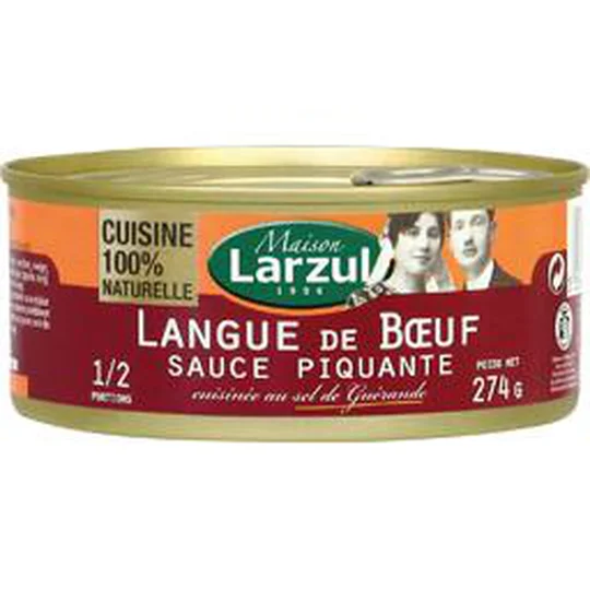Langue de boeuf sauce piquante cuisinée au sel de Guérande