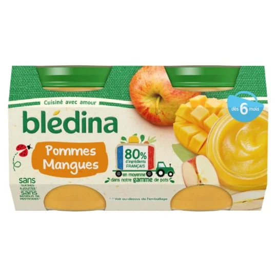 Compote bébé dès 6 mois pommes mangues