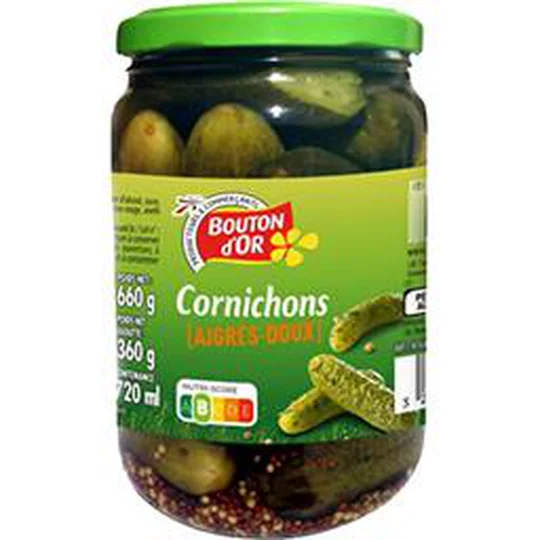 Cornichons aigres doux