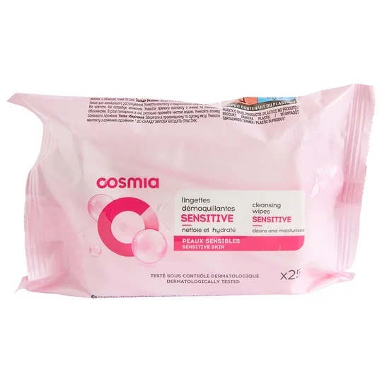 Lingettes démaquillantes sensitive peaux sensibles