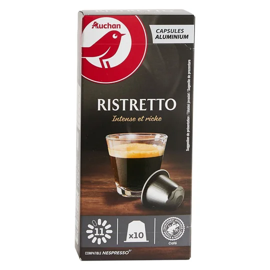 Capsules de café ristretto n°11 compatibles Nespresso