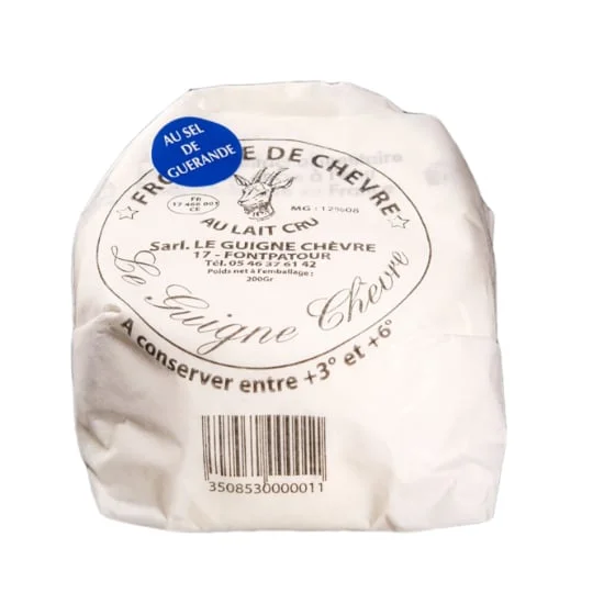 Fromage de chèvre au lait cru et au sel de gérande