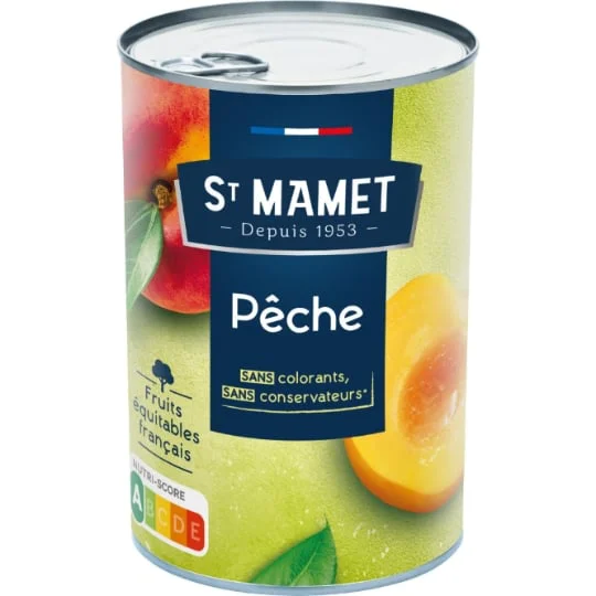 Fruits au sirop pêches