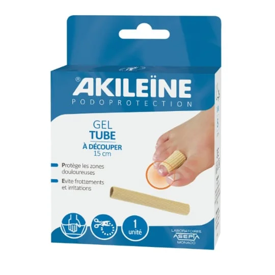 Gel Tube Soulage Protège L'Orteil Des Chocs Les Zone Douloureuses Et Évite Frottements Et Irritations À Découper