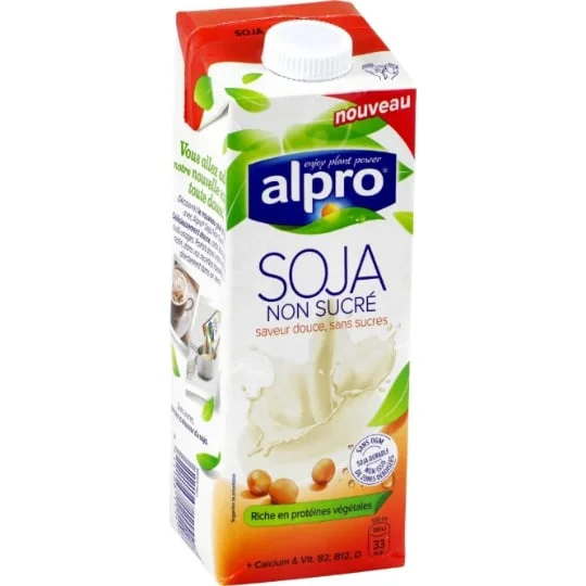 Boisson végétale soja non sucré sans sucres