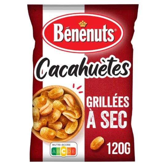 Cacahuètes grillées à sec