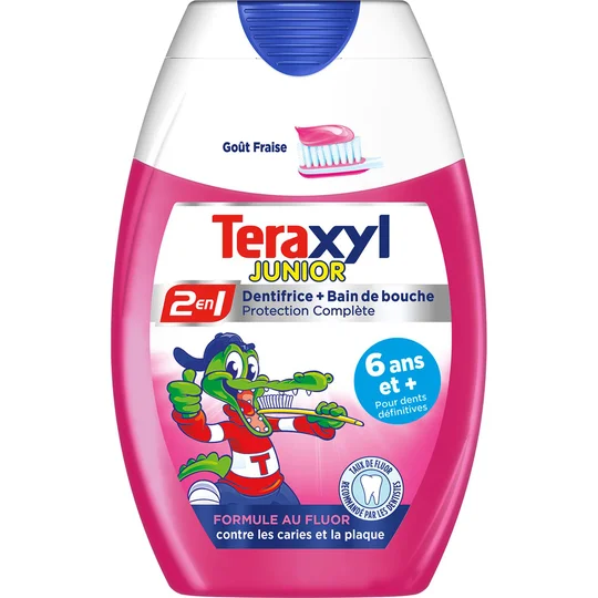 Dentifrice enfant 2en1 Fraise - Dès 6 ans