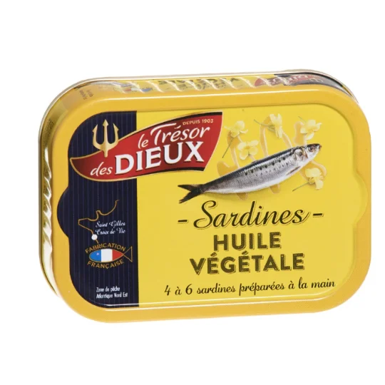 Sardines à l'huile végétale