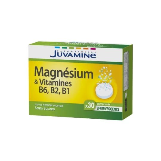 Complément alimentaire magnésium, vitamines B6, B2, B1 sans sucres