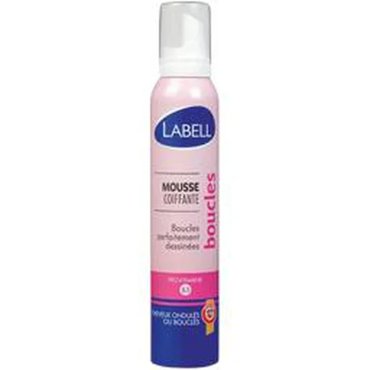 Mousse coiffante boucles, cheveux ondulés ou bouclés