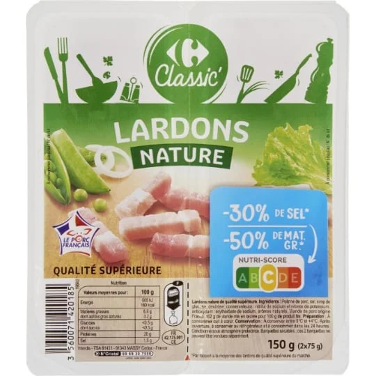 Lardons nature