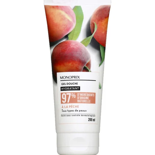 Gel douche à la pêche