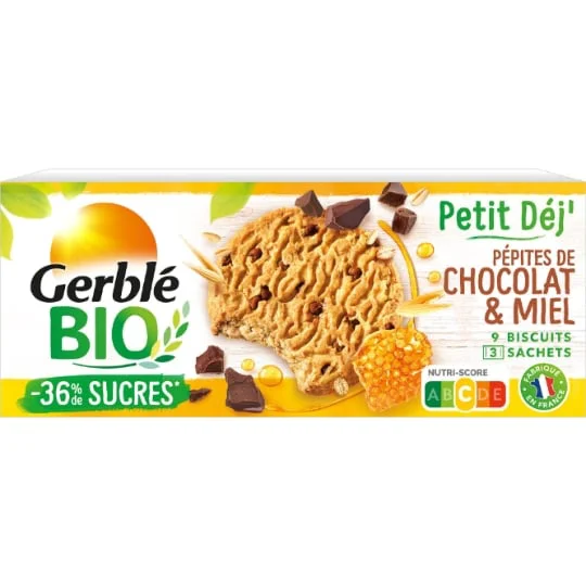 Biscuit petit'dej pépites chocolat