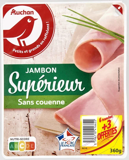Jambon supérieur sans couenne