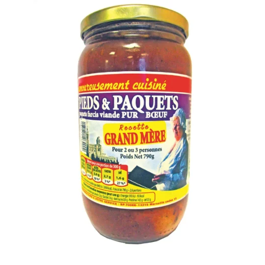 Plat cuisiné Pieds et paquets à l'ancienne