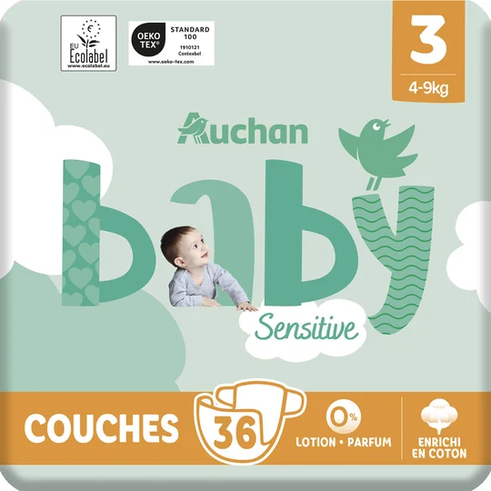 Sensitive Couche taille 3 (4-9kg)