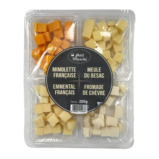 Assortiment dés de fromage