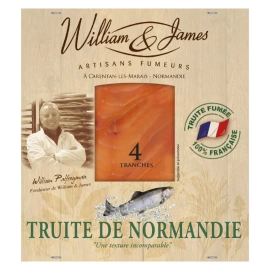 Truite fumée normande tranchée