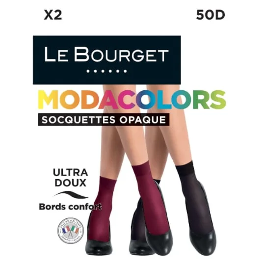 Socquettes femme noir opaque TU Modacolors