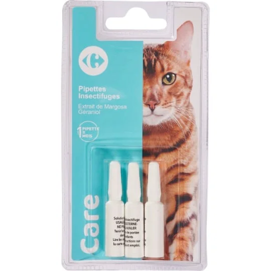 Pipettes insectifuges pour chat