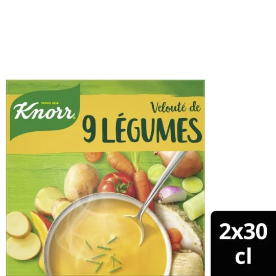Soupes velouté aux 9 légumes