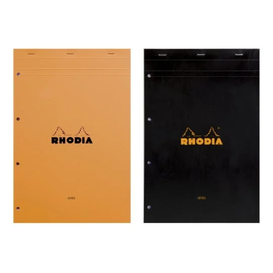 Bloc perforé - 160 pages Orange - 21x31.8cm