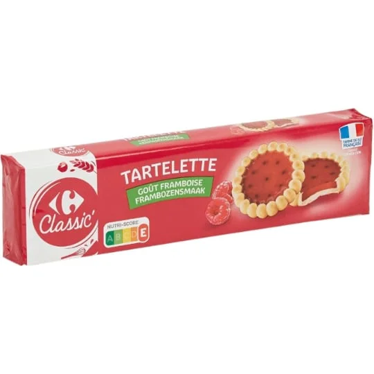 Biscuits tartelettes framboise