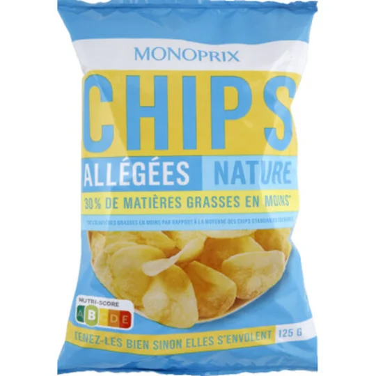 Chips allégées nature