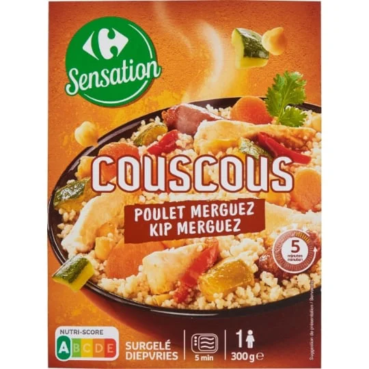 Plat cuisiné couscous