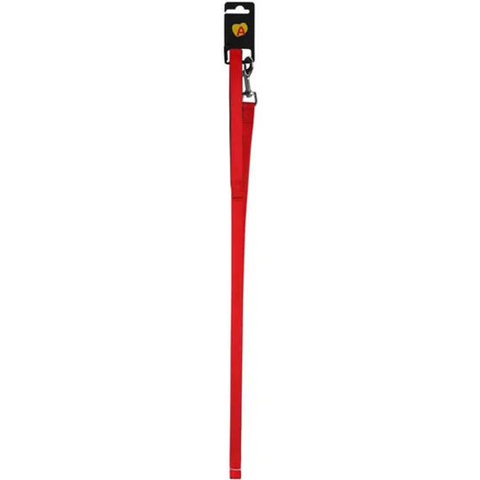 Laisse Basic Confort 15mm et 120cm pour Chien Rouge