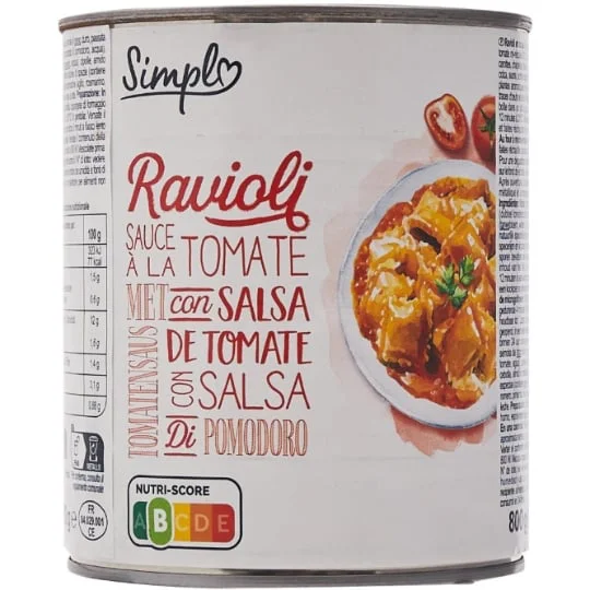 Plat préparé ravioli SIMPL